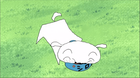 Shinchan giphyupload happy anime dog GIF