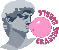 inednet art fun pink david Sticker