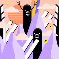 ShallowLagoon retro trippy weird orange GIF