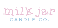 milkjarcandleco dandy milkjar milk jar milk jar candle co Sticker