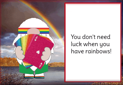 Rainbow Gnome GIF
