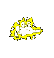 horror glow Sticker