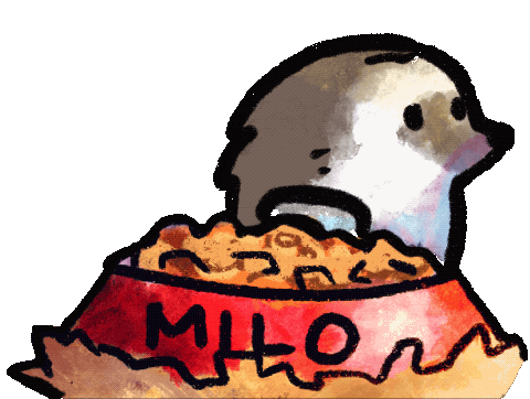Midnight Snack Eating Sticker