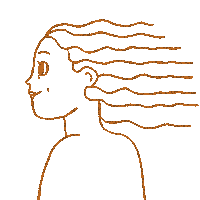 girl hair Sticker by Annelise Capossela