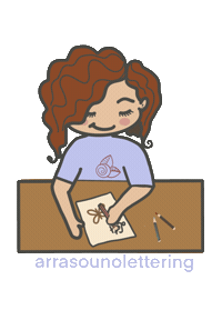 Lettering Sticker