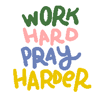 Work Pray Sticker by thegangoffur