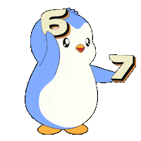 6 7 Penguin Sticker by Pudgy Penguins