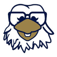 Gold Glasses Sticker by Georgia Southern University