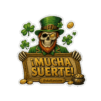 San Patricio Halloween Sticker