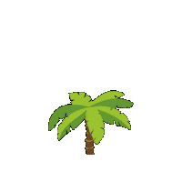 Jungle Palmier Sticker by tatprod