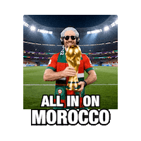 Morocco Football Sticker