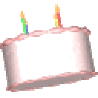 Happy Birthday 3D Sticker