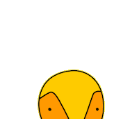 cata_larrere real sorpresa amarillo serio Sticker
