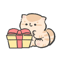 Cat Christmas Sticker