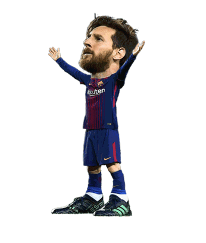 Minifootballer football soccer futbol barcelona Sticker