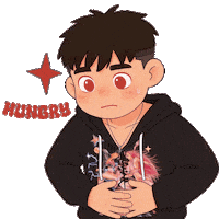 Sad Iwanteat Sticker by Fox Fairies Malaysia