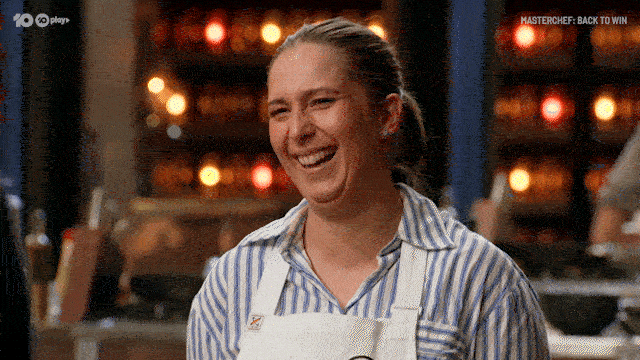 Laura Laughing GIF by MasterChefAU