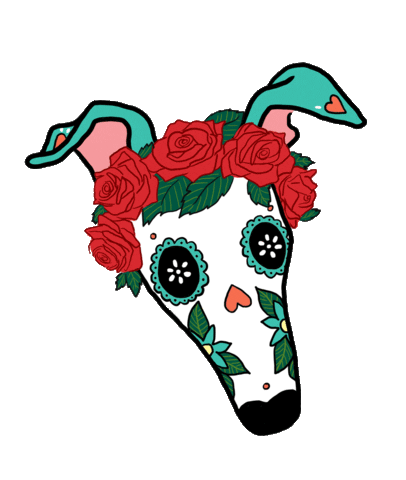 Halloween Dogs Sticker by elgalgoazul