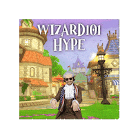 Online Game Wizard Sticker