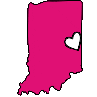 Indiana State Sticker by Paige Meredith