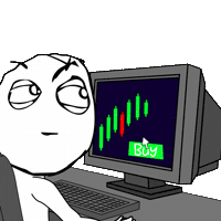 Angry Stock Market Crash Sticker by Rageguy
