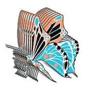 Butterfly Flutter Sticker by Foil Me