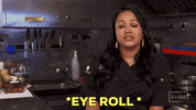 Rolling Eyes Eye Roll GIF by Slice