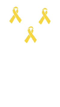Gold Awareness Sticker by Little Hero Foundation