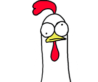 angry chicken GIF by happydog