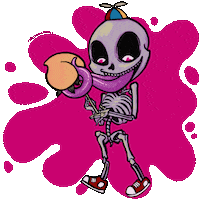 Tongue Skeleton Sticker