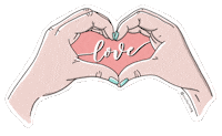 Manos Love Sticker