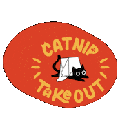 catniptakeout cats kitty kittens playful Sticker