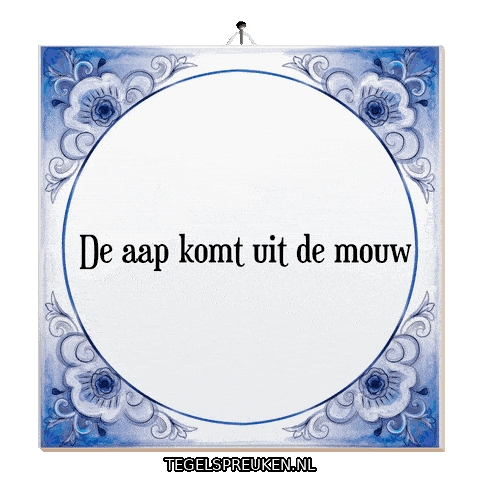 Nl Spanning Sticker by Tegelspreuken.nl