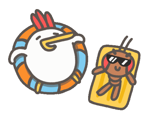 Summer Swimming Sticker