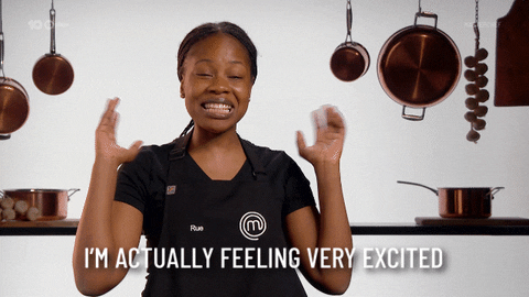 Excited Rue GIF by MasterChefAU
