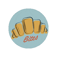 Runway19Coffee food breakfast croissant bites Sticker