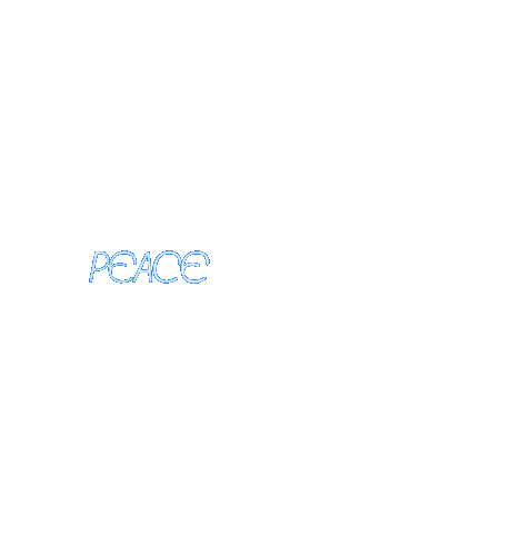 Peace Out Love Sticker by Mat Voyce