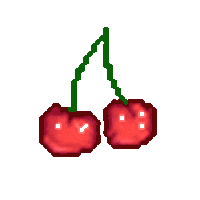 milanesanofake aesthetic fruit cherry soft Sticker