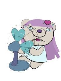 Cool Down Heat Wave Sticker by DeddyBears