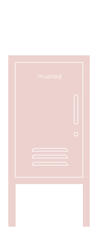 Blush Locker Sticker by mustard made