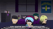 kyle broflovski goth GIF by South Park 