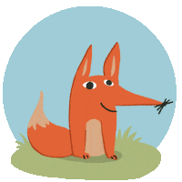 Fox Please Sticker