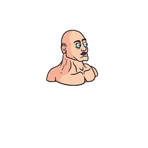 Excuse Me Wow Sticker by Caleb Linden Design