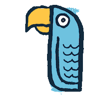 greencheekbeer beer bird cheeky parrot Sticker