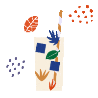 matteoiori illustration plant cocktail botanic Sticker