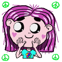 Girl Smile Sticker