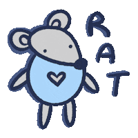 ClayClutzzz rat small clayclutz Sticker