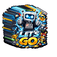Lets Go Hype Sticker by Digi 995