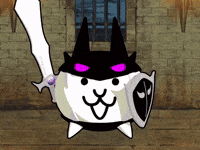 Hitting Battle Cats GIF
