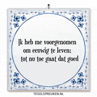 Wijsheid Geluk GIF by Tegelspreuken.nl